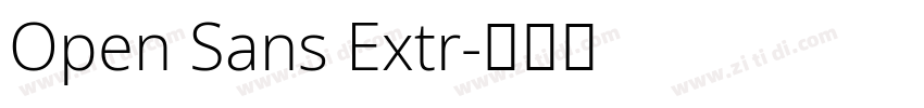 Open Sans Extr字体转换